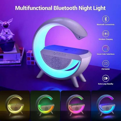 4uonly Google Speaker with Wireless with Night Lamp Bluetooth iop43 56 W Bluetooth Party Speaker(Multicolor, 2.1 Channel)