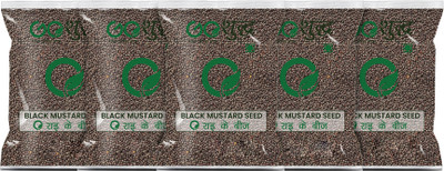 Goshudh Premium Quality Rai (Black Mustard Seeds)-250gm (Pack Of 5)(5 x 250 g)