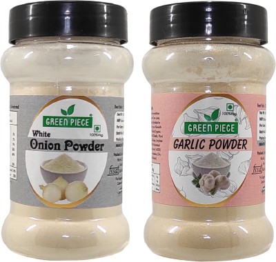 GREEN PIECE Premium Garlic Powder,Onion powder, Ginger Powder (100gm x 3).(Pack of 3)(3 x 100 g)