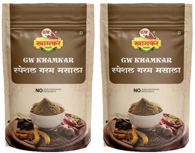 GW Khamkar Special Garam Masala/Powder/Spices, Homemade Masala, 185grams Pack of 2.(2 x 185 g)