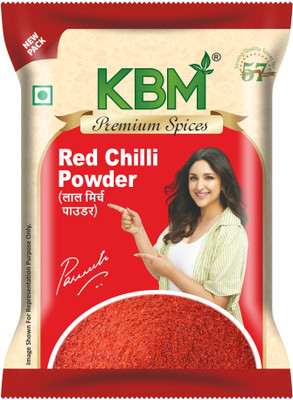 KBM Premium Red Chilli/ Lal Mirch Powder Packet, with rich aroma and taste(100 g)