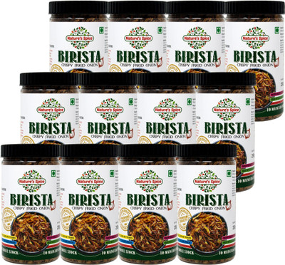 Nature's Spice Fresh Fried Onion Flakes - 3 Kgs (Birista / Barista) Fried In Sunflower Oil(12 x 250 g)