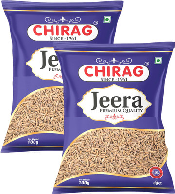 chirag Cumin Seeds Whole (Saboot Jeera) 200g -(2 x 100 g)