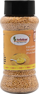 Avlokan Natural Fresh Mustard Seeds Peeli Sarso(100 g)