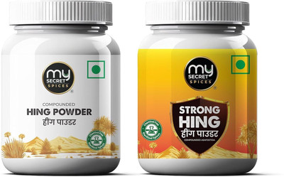 MY SECRET SPICES Strong Hing Powder & Extra Hing Powder Combo Pack (50gm Each Pack)(2 x 50 g)