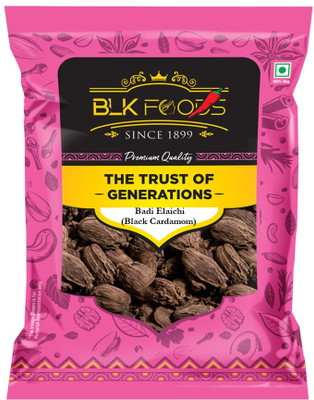 BLK FOODS Daily Black Cardamom Whole (Badi Elaichi Sabut)(25 g)