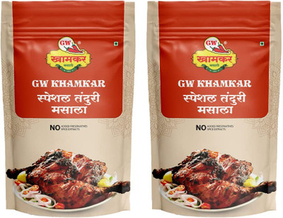 GW Khamkar Special Tandoori Masala/Powder/Spices, Homemade Masala, 185grams Pack of 2.(2 x 185 g)