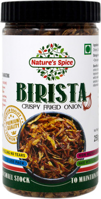 Nature's Spice Fresh Fried Onion Flakes (Birista / Barista) - Ready to Use Crispy Fried Onion(250 g)