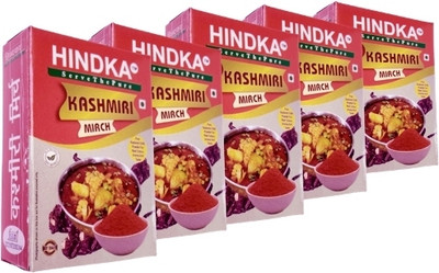 HINDKA Kashmiri Mirch 250 g.m. five box each box is of 50 g.m.(250 g)