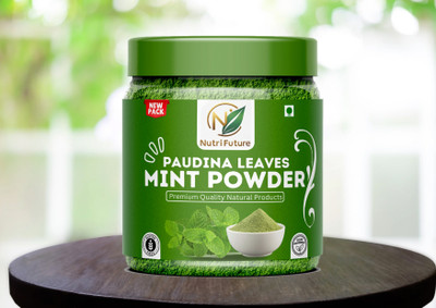 NUTRIFUTURE Mint Powder | Pure & Natural Pudina | Refreshing Aroma & Taste(400 g)