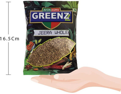 GREENZZ Cumin Seeds I Jeera Whole I Natural Seed I Fresh And Hygienically(2 x 50 g)