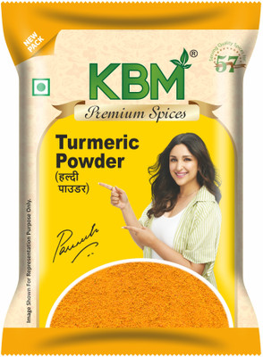 KBM Premium Turmeric Powder/ Haldi Powder Packet, with rich aroma and taste(100 g)