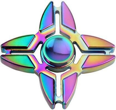 Shivsoft 4 Sided Fidget Spinner Raindow Star(Multicolor)