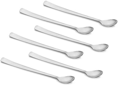 vibhajay The Exquisite Length Spoon Stainless Steel Table Spoon Set(Pack of 6)