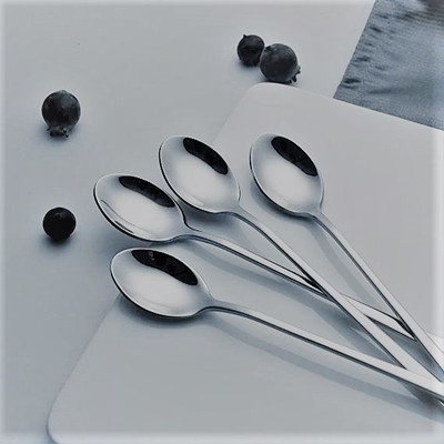 CRING Stainless Steel Ice-cream Spoon Set(Pack of 4)
