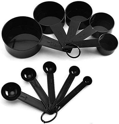 Fitaza Baking Measurement Measuring Cups And Spoons Set 8 Pcs Plastic Measuring Spoon Set(Pack of 8)