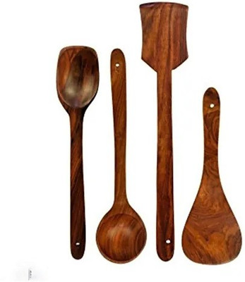 AAANS HANDICRAFTS Wooden Cooking Utensil Set Non-Stick Pan Kitchen Tool Kitchen Tool Set(Multicolor, Cooking Spoon)