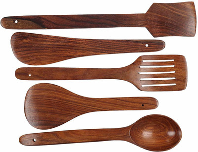 CRAFTSEXPORT 0126 Disposable Wooden Serving Spoon Set(Pack of 5)