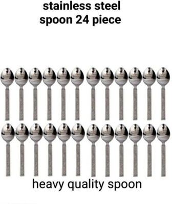 Sammyimpact Ninki Fresh Premium Stainless Steel Spoon Set Steel Table Spoon Set(Pack of 24)