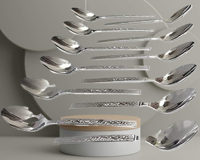 Stainless Steel Spoon Set For Dinning Table/Cutlery Set of 1 M_5 Stainless Steel Table Spoon Set(Pack of 12)