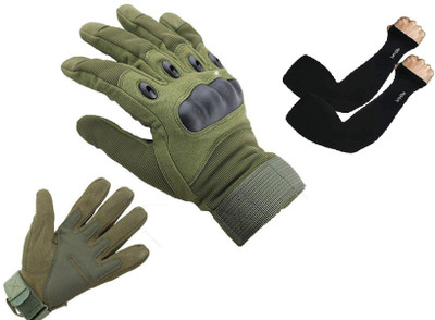 MELZRON Winter Bike Driving Gloves for Men Riding Gloves(Green)