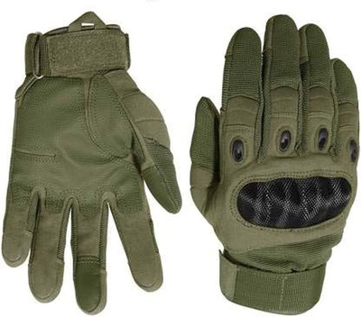 ZARRY Full Finger Winter Biker Gloves for Bike Riding, Motor Bike Men Driving Gloves(Green)