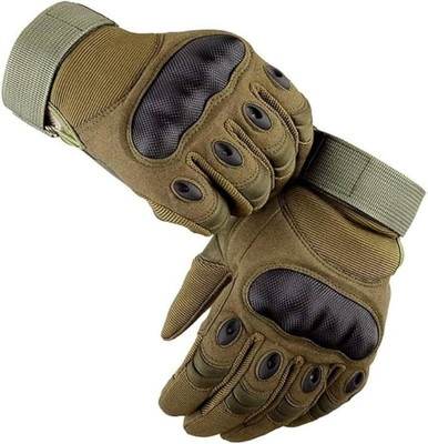 ZARRY Full Finger Biker Winter Gloves for Bike Riding, Men Bike Driving Gloves(Green)