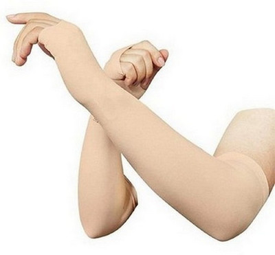 RBSOCK Cotton Arm Sleeve For Boys & Girls(Free, Brown)