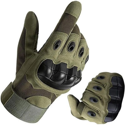 ZARRY Full Finger Winter Bike Riding Hand Gloves for for Men and Women Driving Gloves(Green)