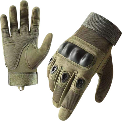 ZARRY Full Finger Bike Riding Motorcycle Gloves for Men and Women Driving Gloves(Green)