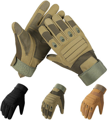 ZARRY Full Finger Biker Gloves for Bike Riding, Winter Driving Gloves(Green)