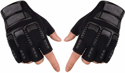 Dexus HALF RIDDING GLOVES FOR BIKERS Driving Gloves(Black)