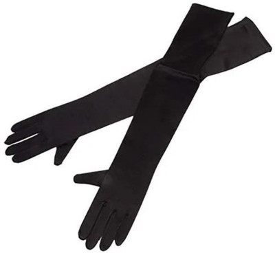 LP London paree Full-Hand Long Gloves for Bike Riding, Washable, Reusable, and Summer-Ready S3 Riding Gloves(Black)