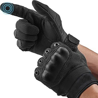 DreamPalace India Riding, Cycling, Mountain Bike, Full Finger Anti-Slip Gloves Riding Gloves(Black)