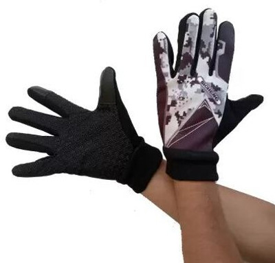 DreamPalace India Full Finger Motorcycle Riding Gloves Riding Gloves(Grey)
