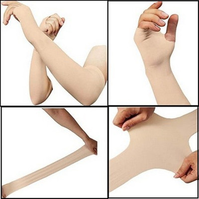 RBSOCK Cotton Arm Sleeve For Women(Free, Brown)