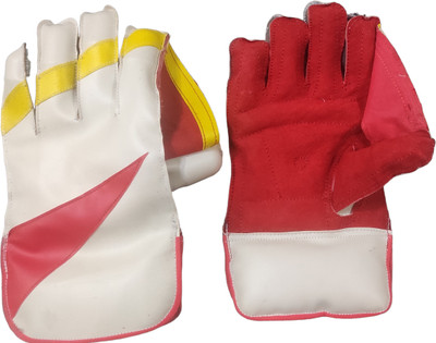 SHIVA Wicket Keeping Gloves Combo with Inner Gloves, Elbow Guard & Abdominal Guard Wicket Keeping Gloves(Multicolor)