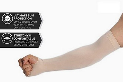RBSOCK Cotton Arm Sleeve For Boys(Free, Brown)