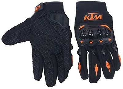 ZARRY Full Finger KTM Gloves for Bikers, KTM Motorcycle Hand Gloves Driving Gloves(Black)