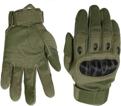 ZARRY Full Finger Bike Riding Hand Gloves Driving Gloves(Green)