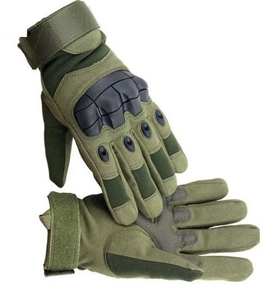 ZARRY Military Green Full Finger Bike Riding Winter Glove for Men and Women Hand Glove Driving Gloves(Green)