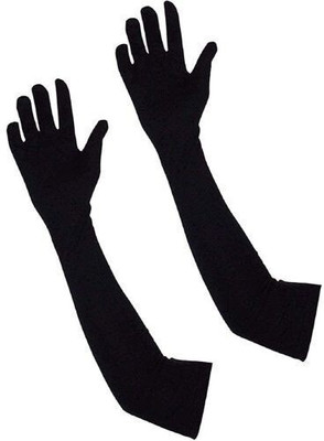 London Paree Black Driving Gloves Cotton And nylon L Gloves Driving Gloves(Black)