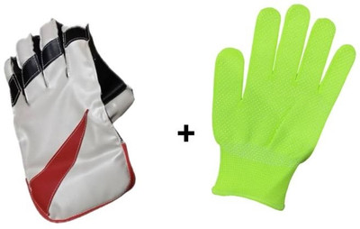 Shiv PowerSave Wicket Keeping Gloves Combo with Inner Safety Gloves Wicket Keeping Gloves(Multicolor)