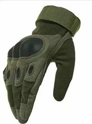 ZARRY Bike Riding Gloves Full Finger Tactical Gloves (Green) Driving Gloves(Green)