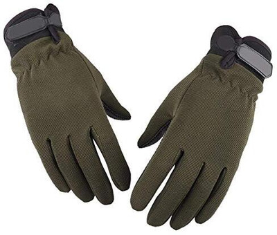 DreamPalace India Full Finger Outdoor Riding Gloves Riding Gloves(Green)
