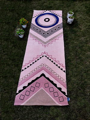 RADRUGS Pink 180 cm Table Runner(Cotton)
