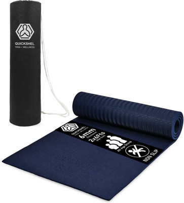 Quick Shel Anti-Skid Waterproof Lightweight for women men Carry Bag (2 x 6FT) 6 mm Yoga Mat