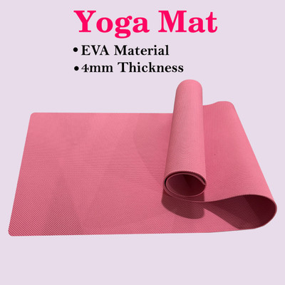 Taido EVA Material Yoga mat Anti-Tear Workout Pink 4 mm Yoga Mat