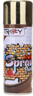 traffy Gold Spray Paint Use for Metal Art Bright Gold Spray Paint 400 ml(Pack of 1)