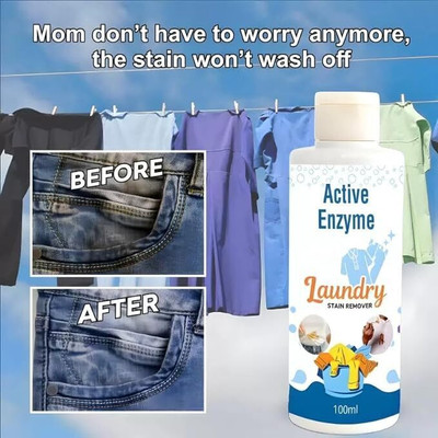 Hokemart Active Enzyme Quick Laundry Rust Stain Remover, Handy and Easy to Use Stain Remover